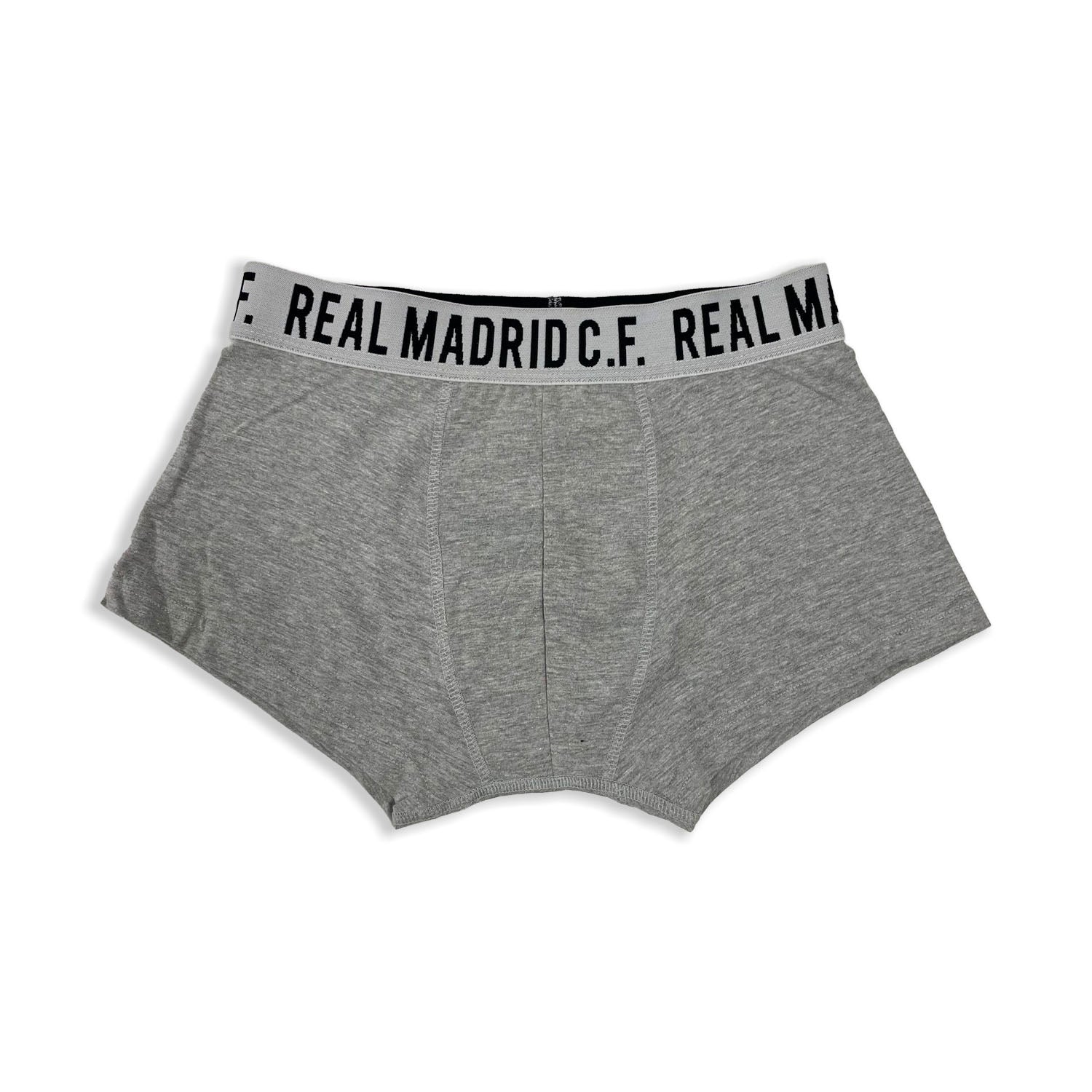 Pack 2 Boxers Cortos Negro/Gris Real Madrid