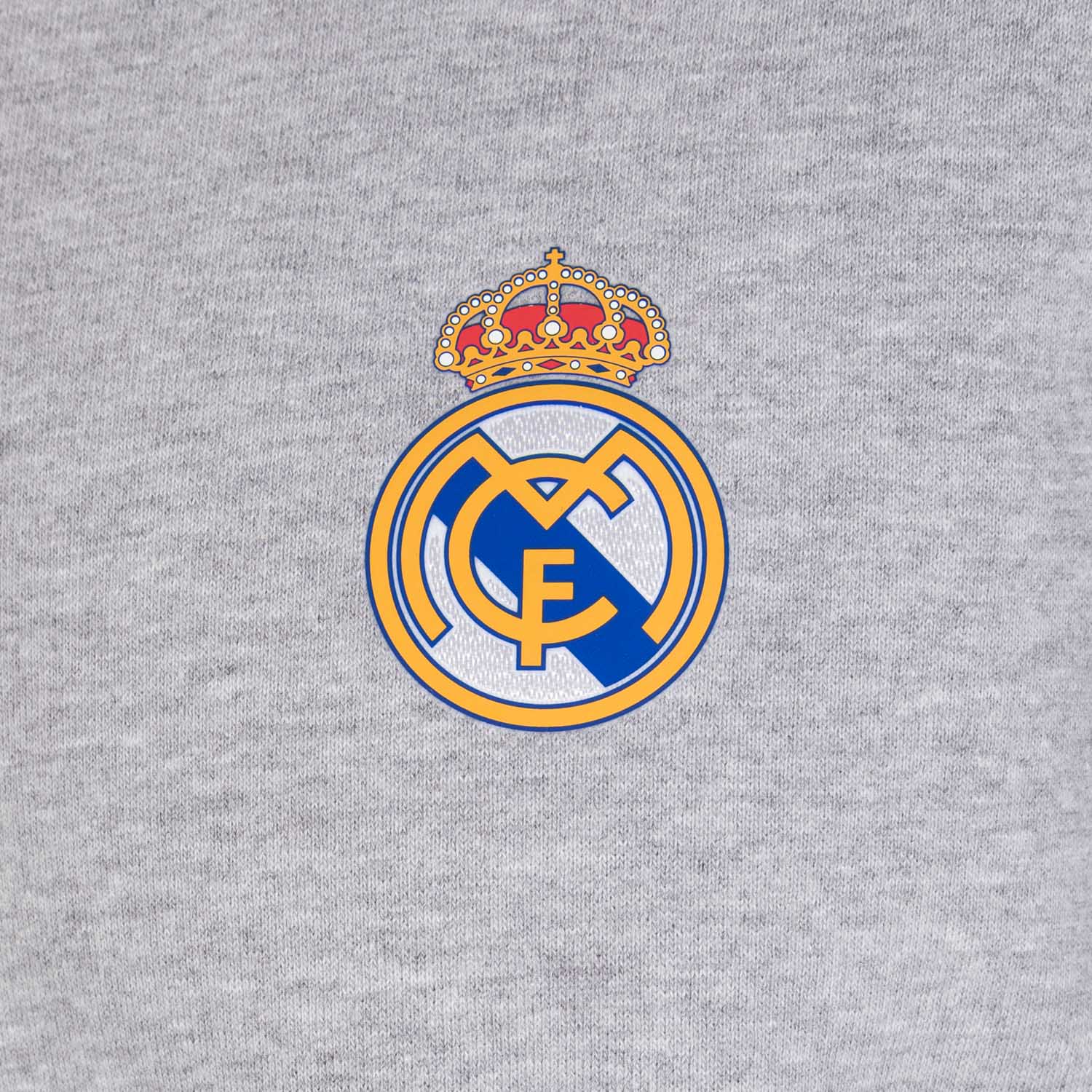 Sudadera Gris Claro Hombre Escudo Color Essentials