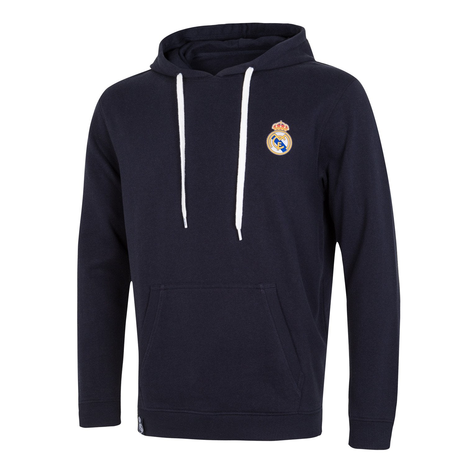 Sudadera Capucha Azul Marino Hombre Escudo Color Essentials