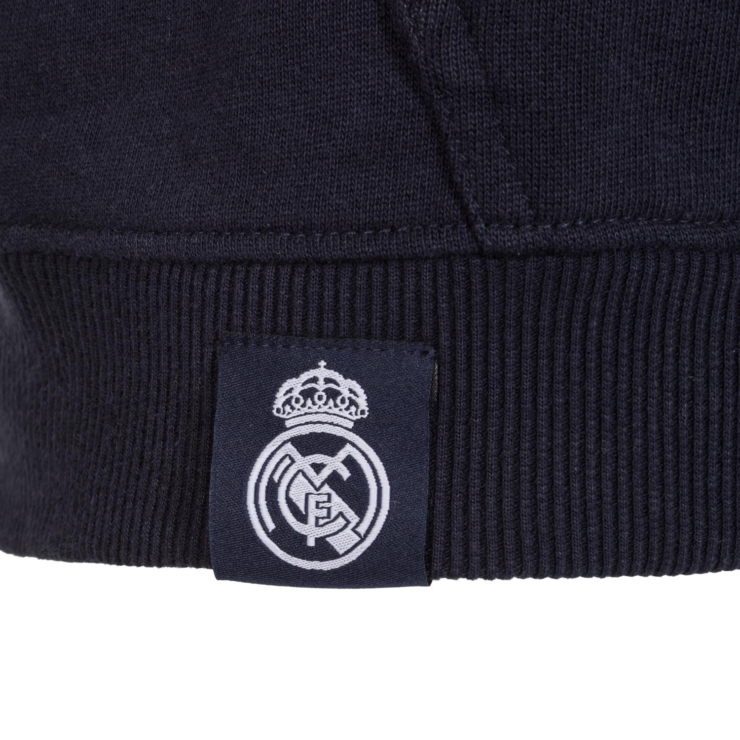 Sudadera Capucha Azul Marino Hombre Escudo Color Essentials