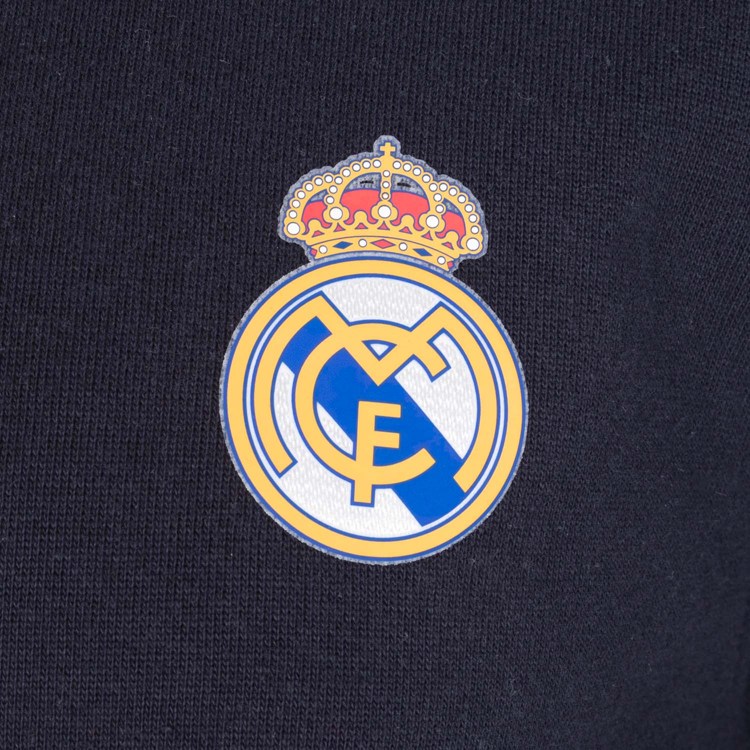 Sudadera Capucha Azul Marino Hombre Escudo Color Essentials