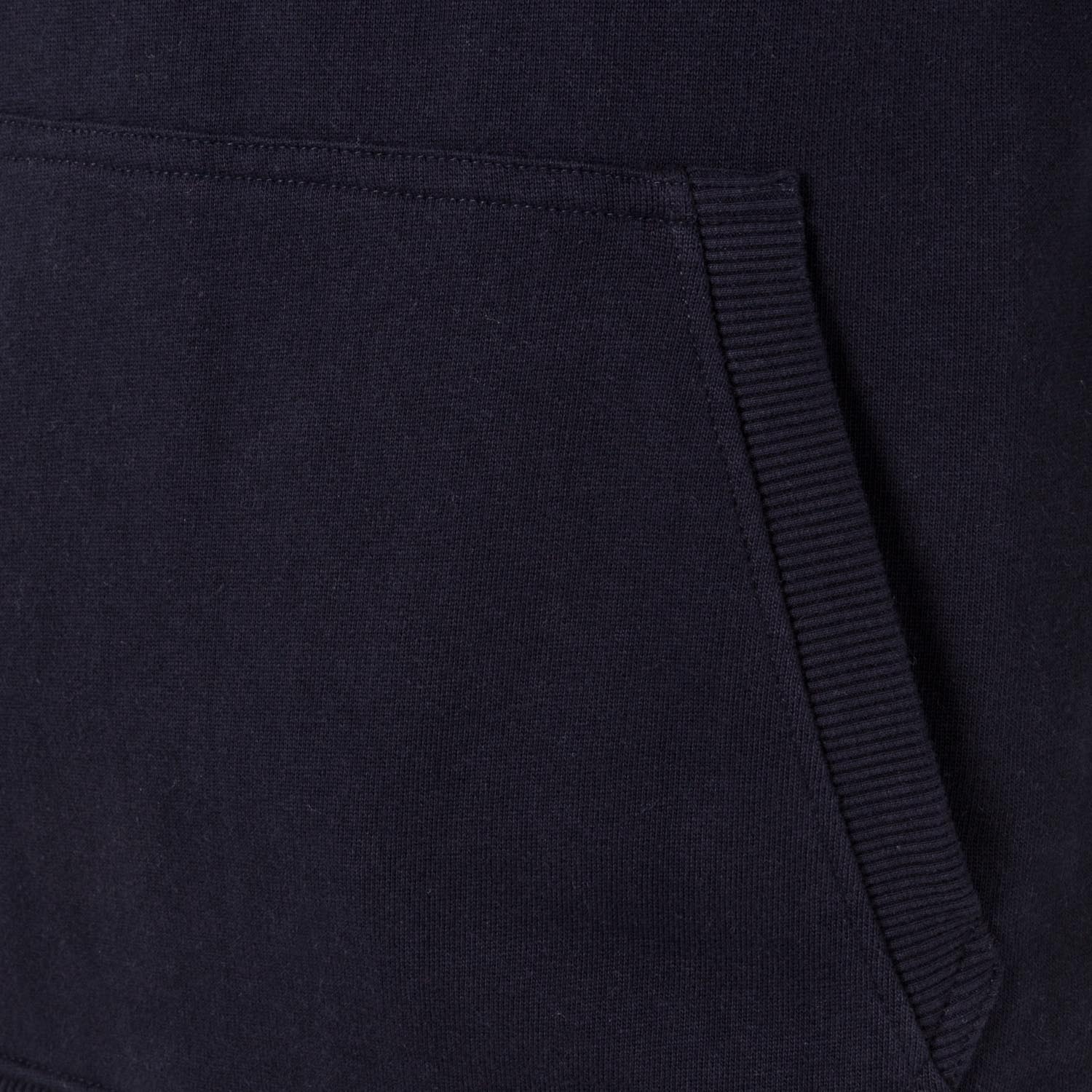 Sudadera Capucha Azul Marino Hombre Escudo Color Essentials