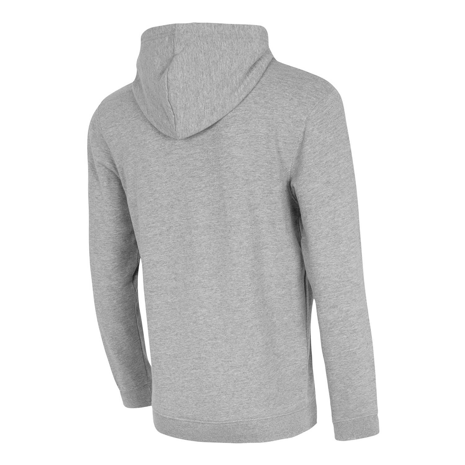 Sudadera Capucha Gris Claro Hombre Escudo Color Essentials