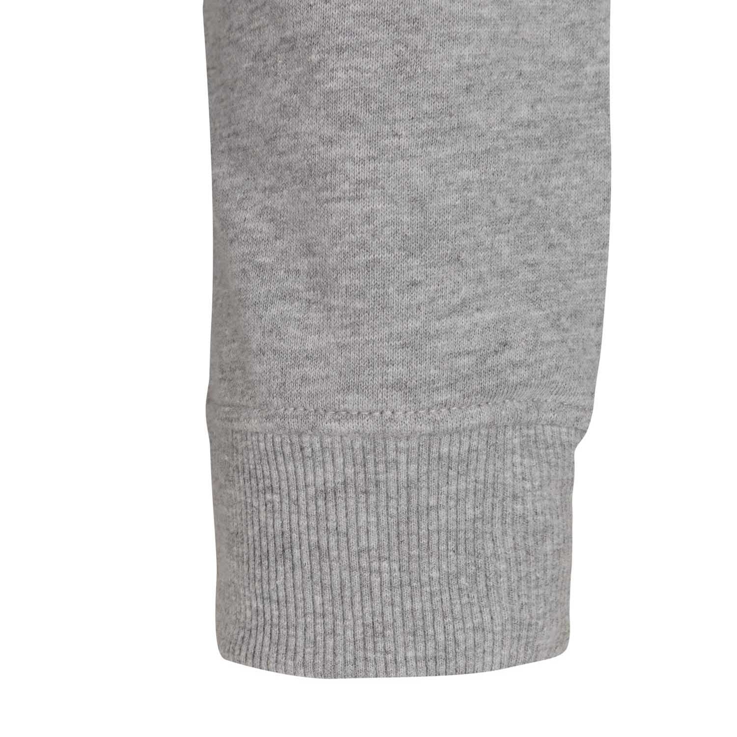 Sudadera Capucha Gris Claro Hombre Escudo Color Essentials