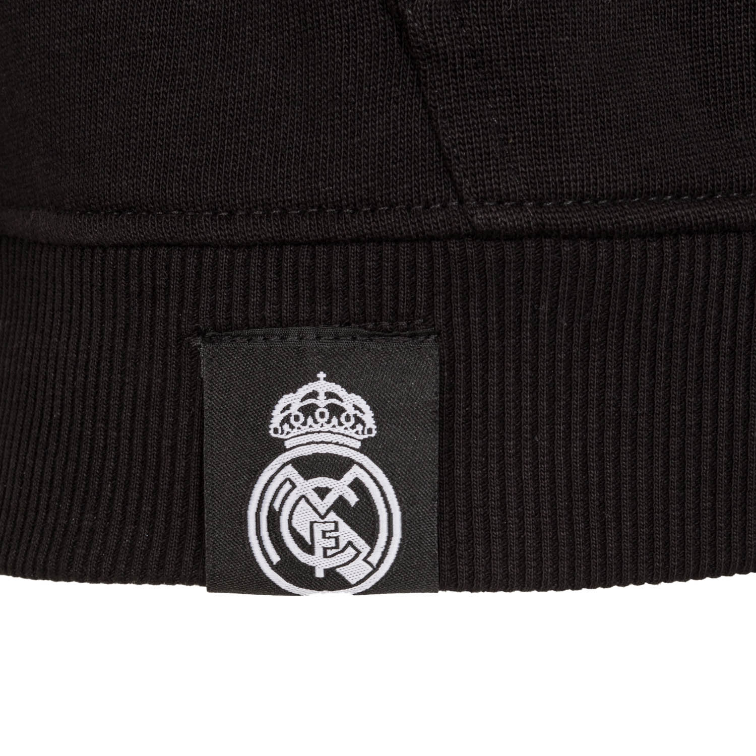 Sudadera Capucha Negra Hombre Escudo Color Essentials