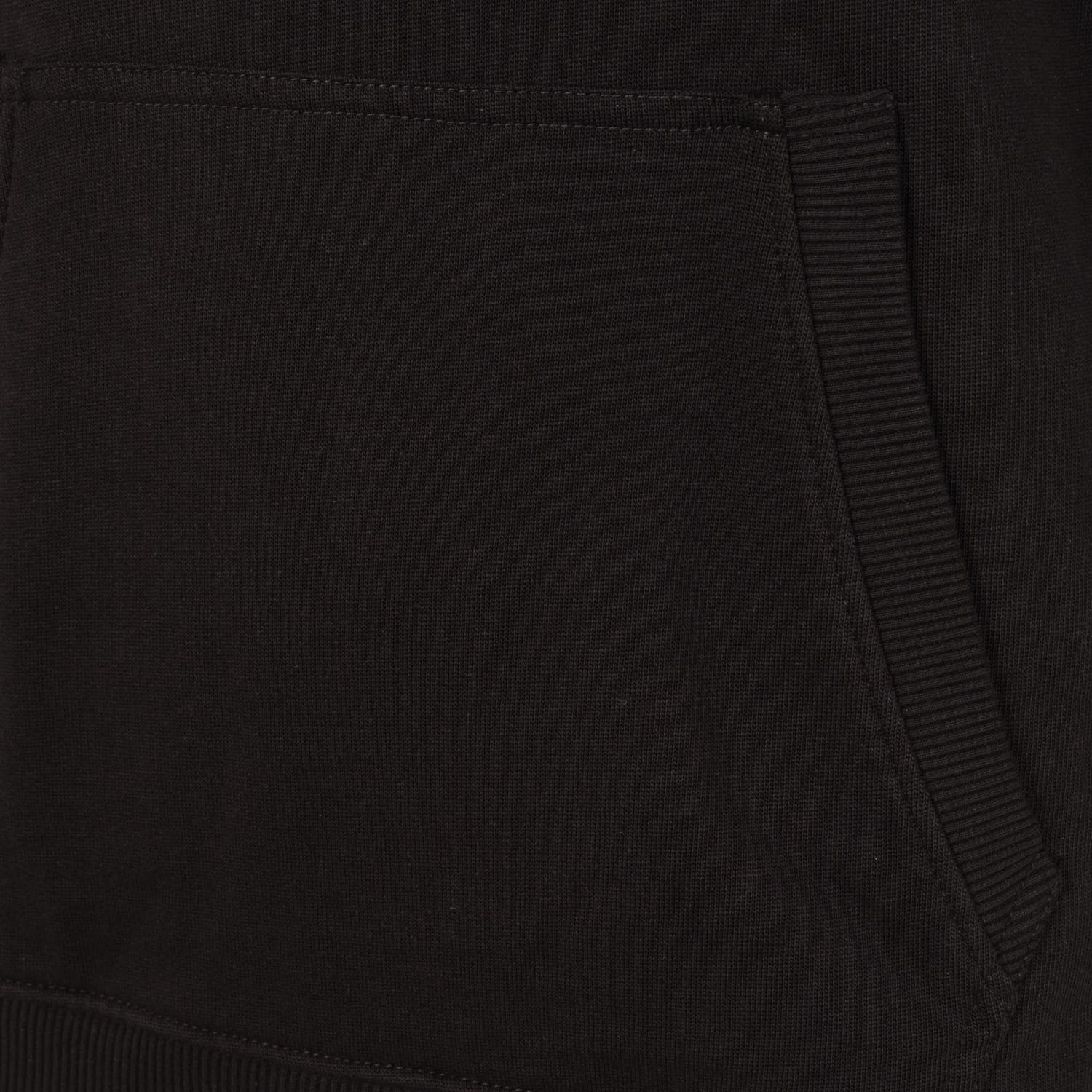 Sudadera Capucha Negra Hombre Escudo Color Essentials
