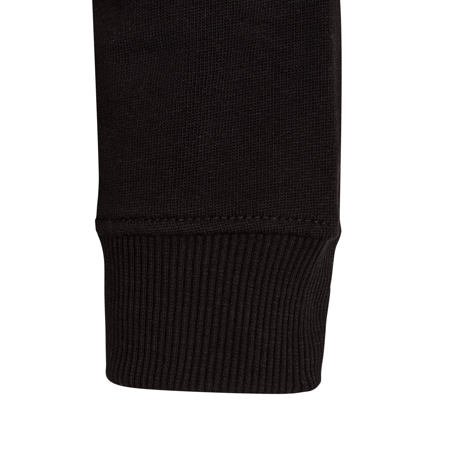 Sudadera Capucha Negra Hombre Escudo Color Essentials