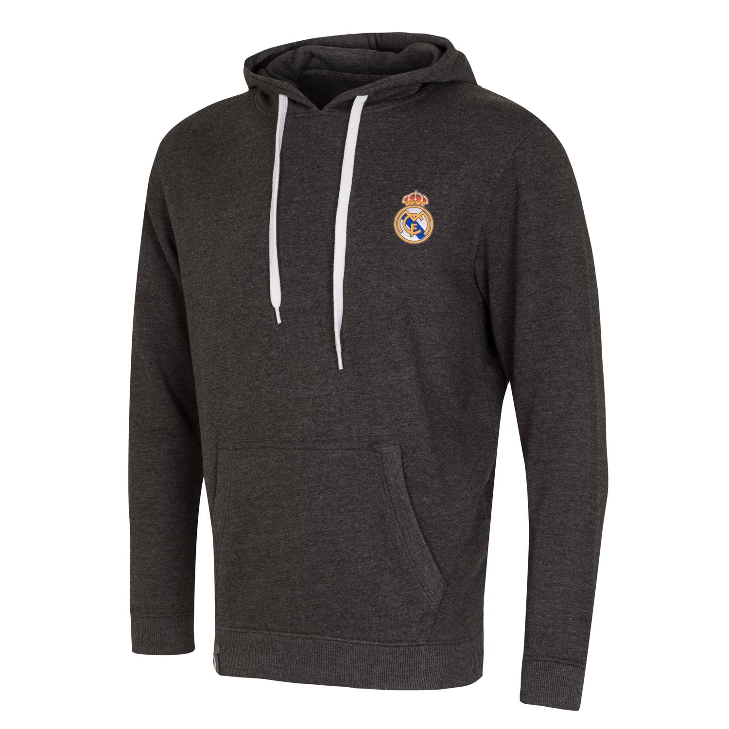 Sudadera Capucha Gris Oscruro Hombre Escudo Color Essentials