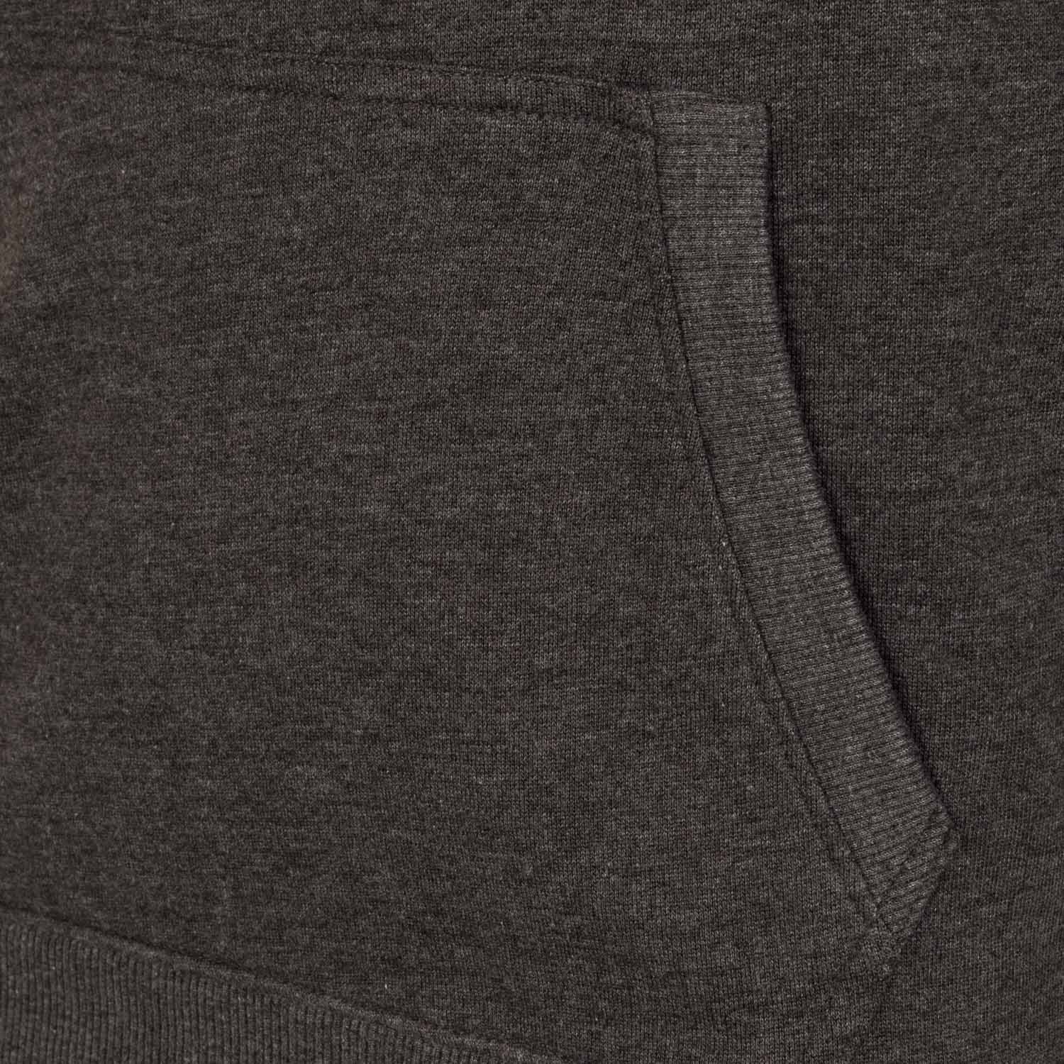 Sudadera Capucha Gris Oscruro Hombre Escudo Color Essentials