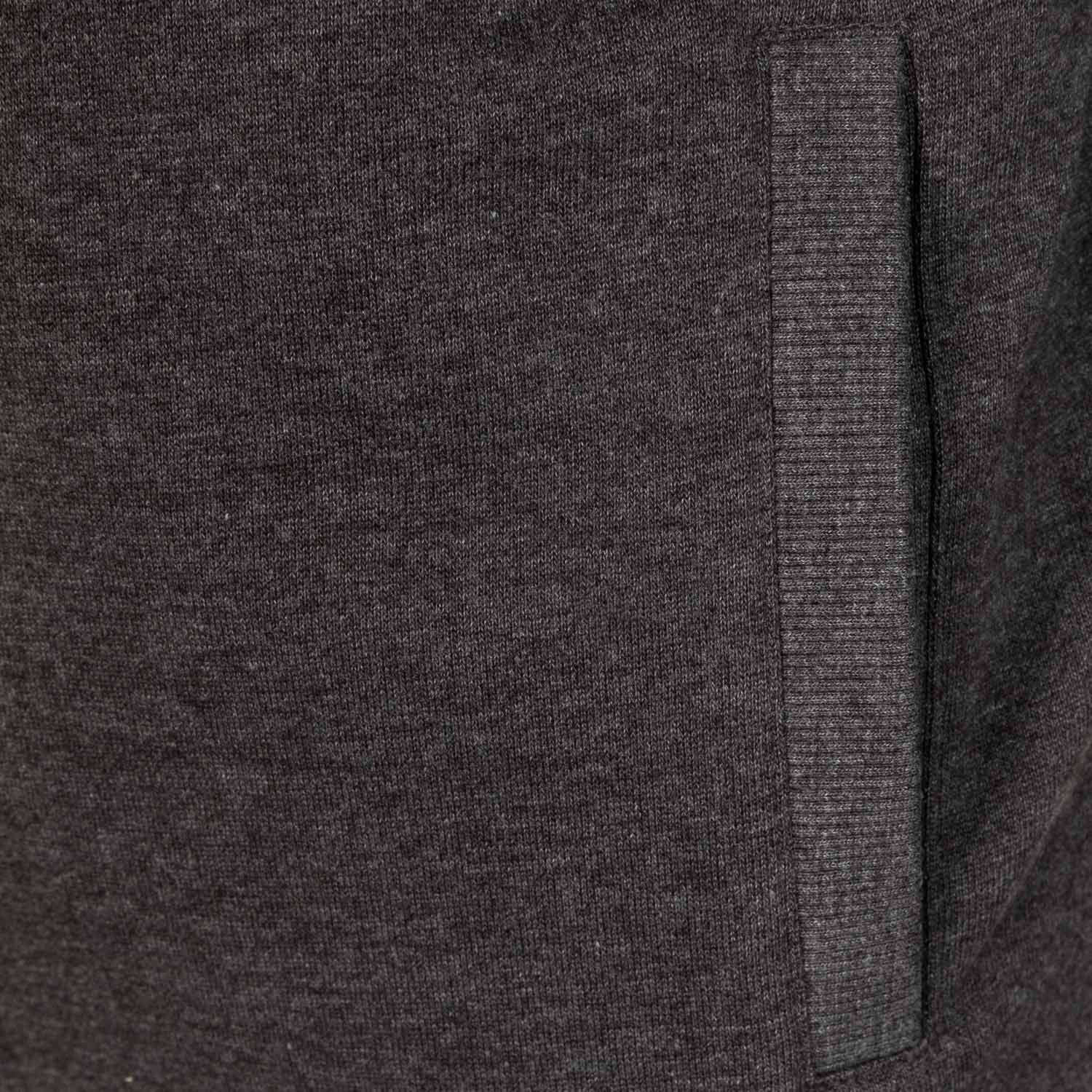 Chaqueta Capucha Gris Oscuro Hombre Escudo Color Essentials