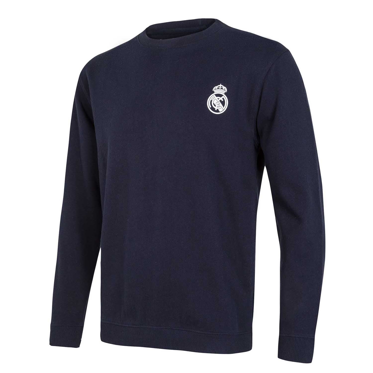 Sudadera Azul Marino Hombre Escudo Monocolor Essentials