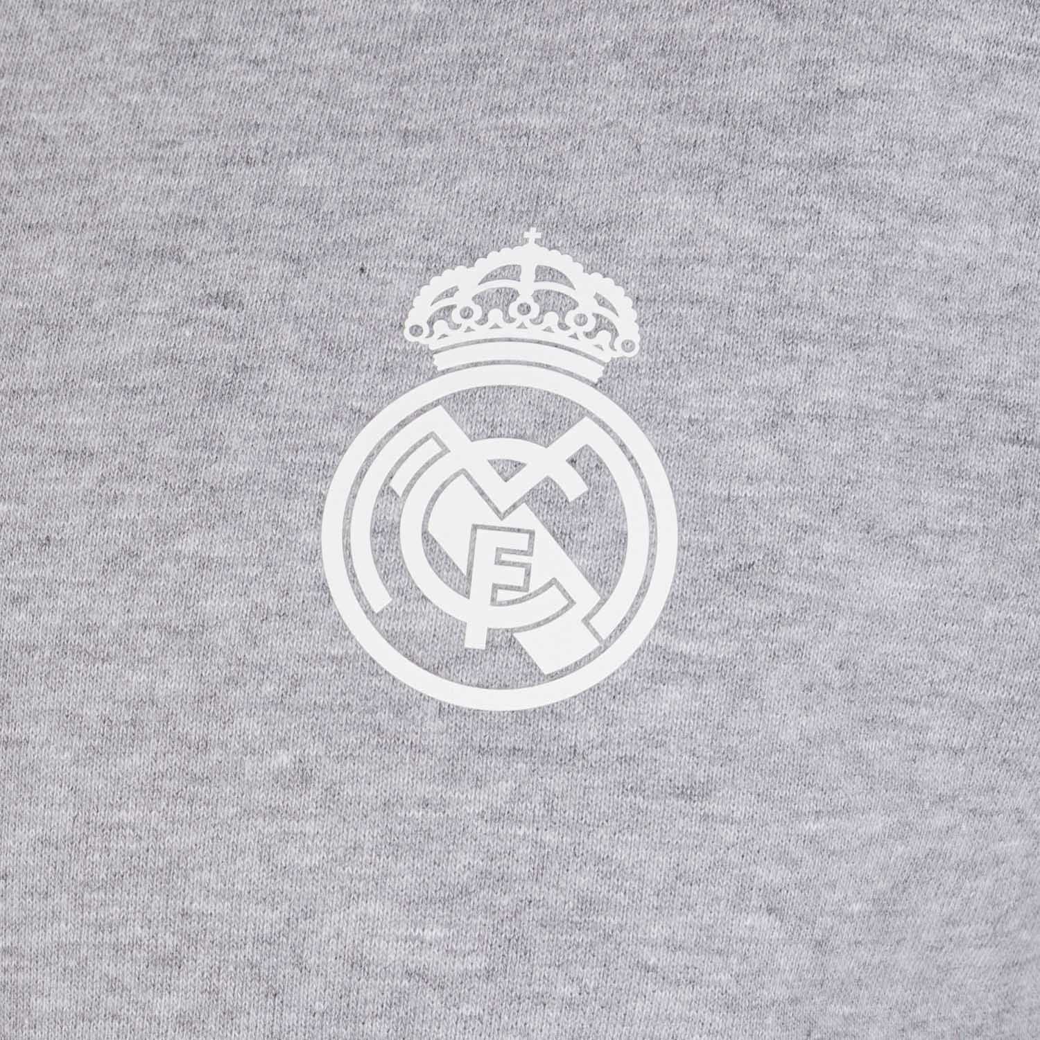 Sudadera Gris Claro Hombre Escudo Monocolor Essentials