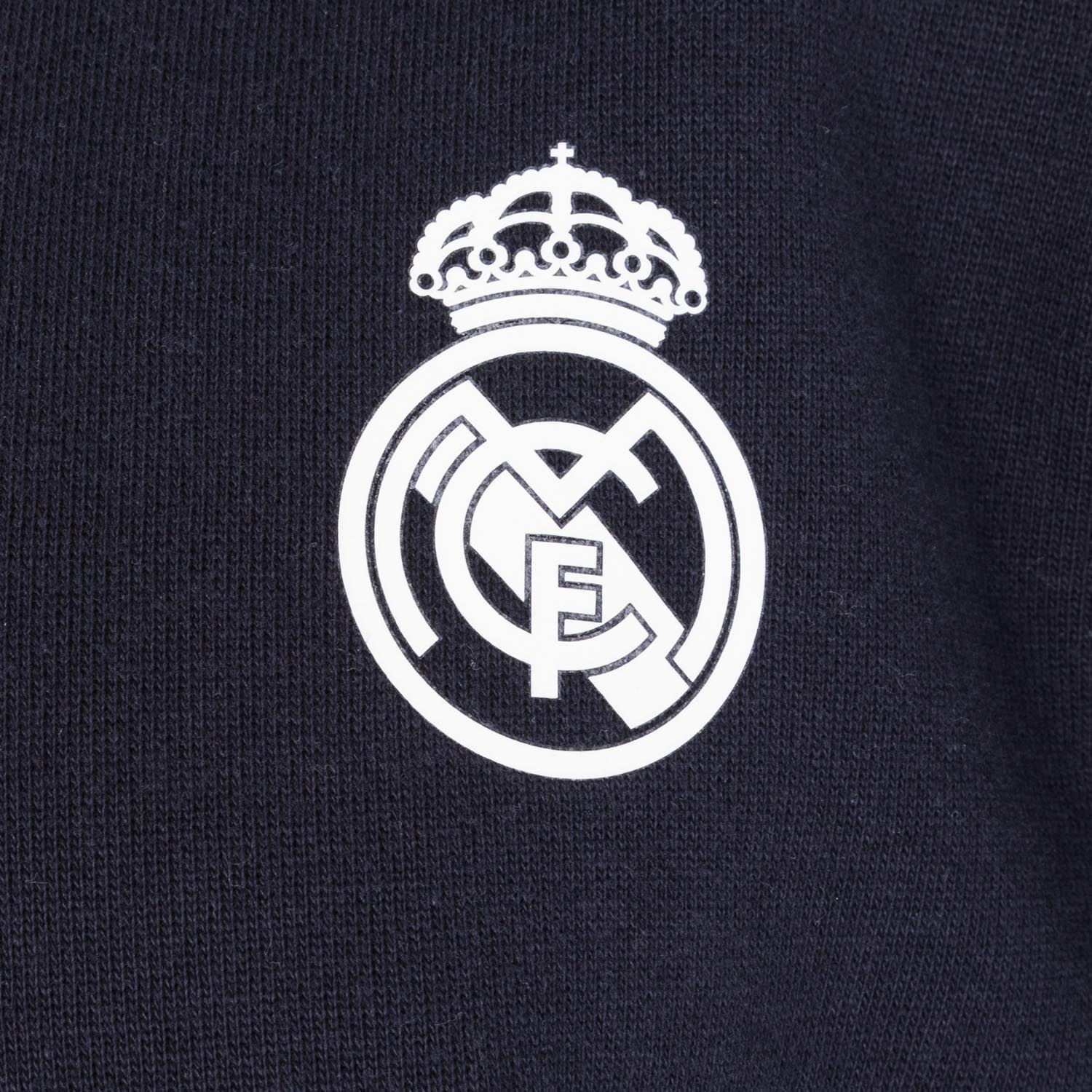 Sudadera Capucha Azul Marino Hombre Escudo Monocolor Essentials