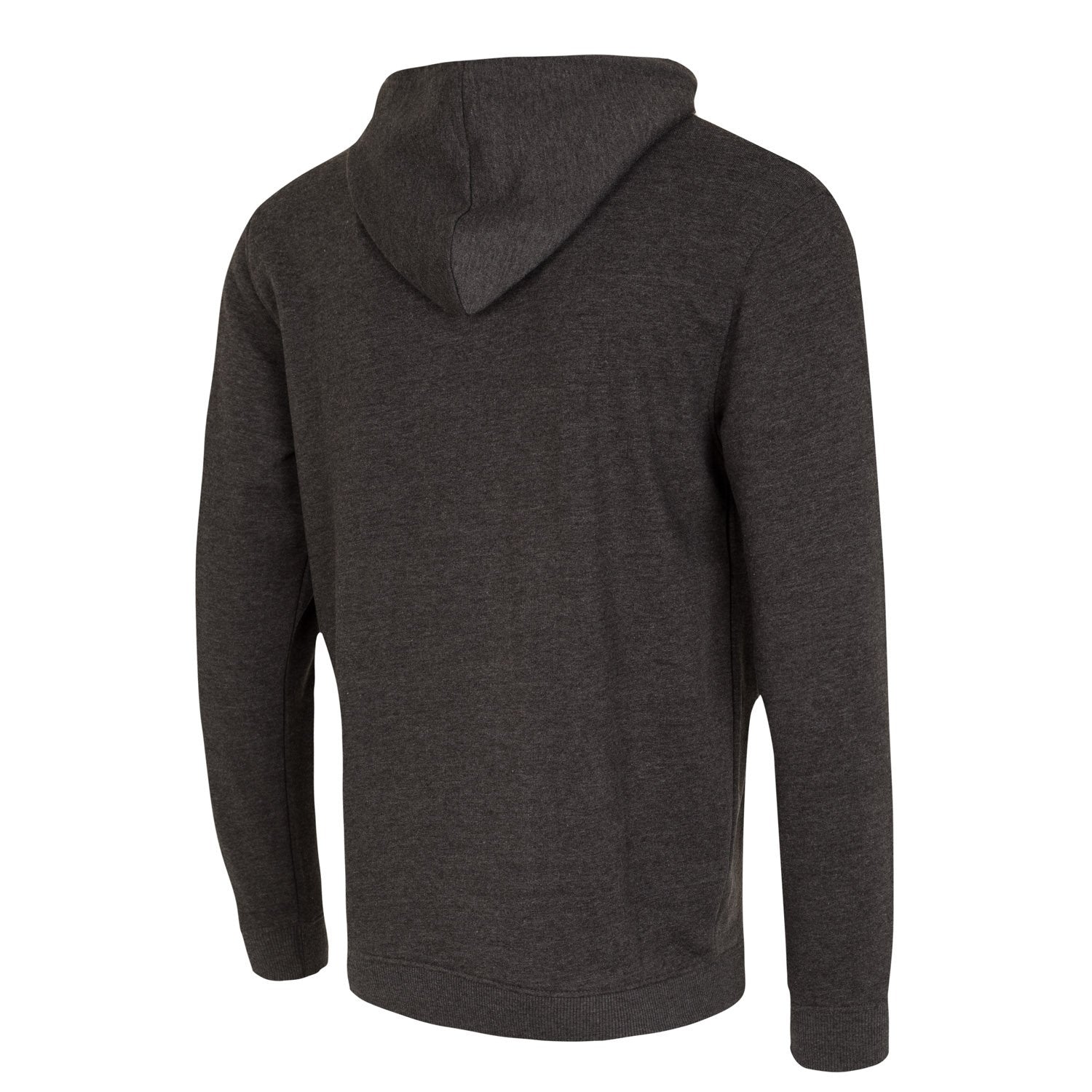 Sudadera Capucha Gris Oscruro Hombre Escudo Monocolor Essentials