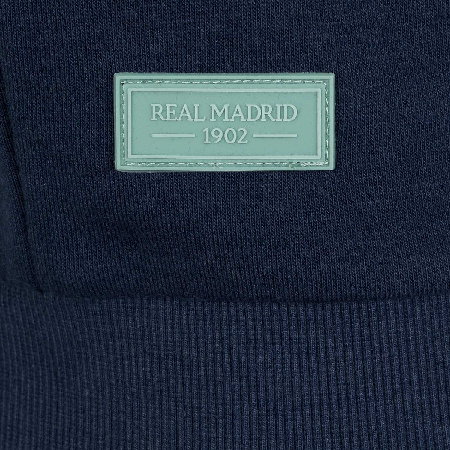 Sudadera Hombre Escudo 1902 Azul Marino Menta
