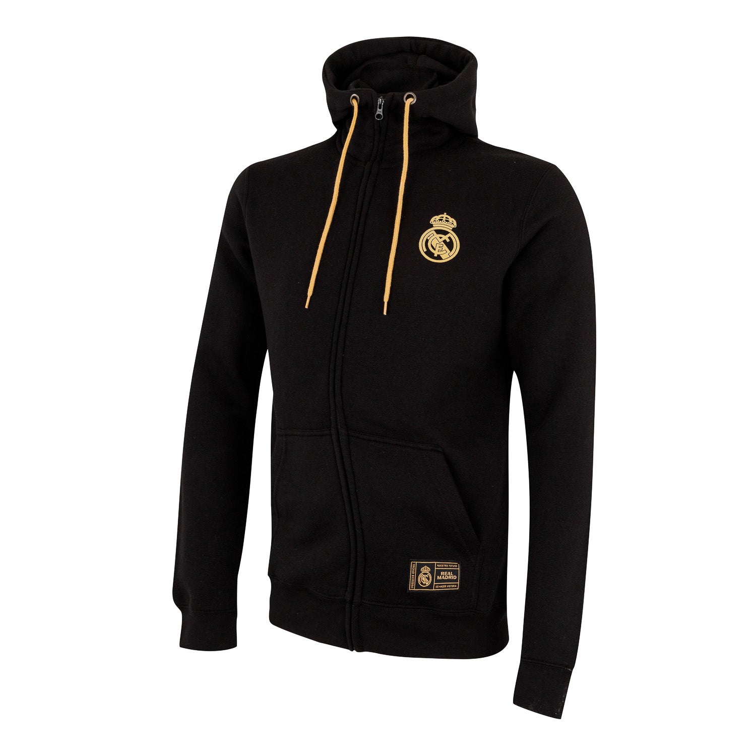 Sudadera Cremallera Chándal Hombre Negra/Dorada