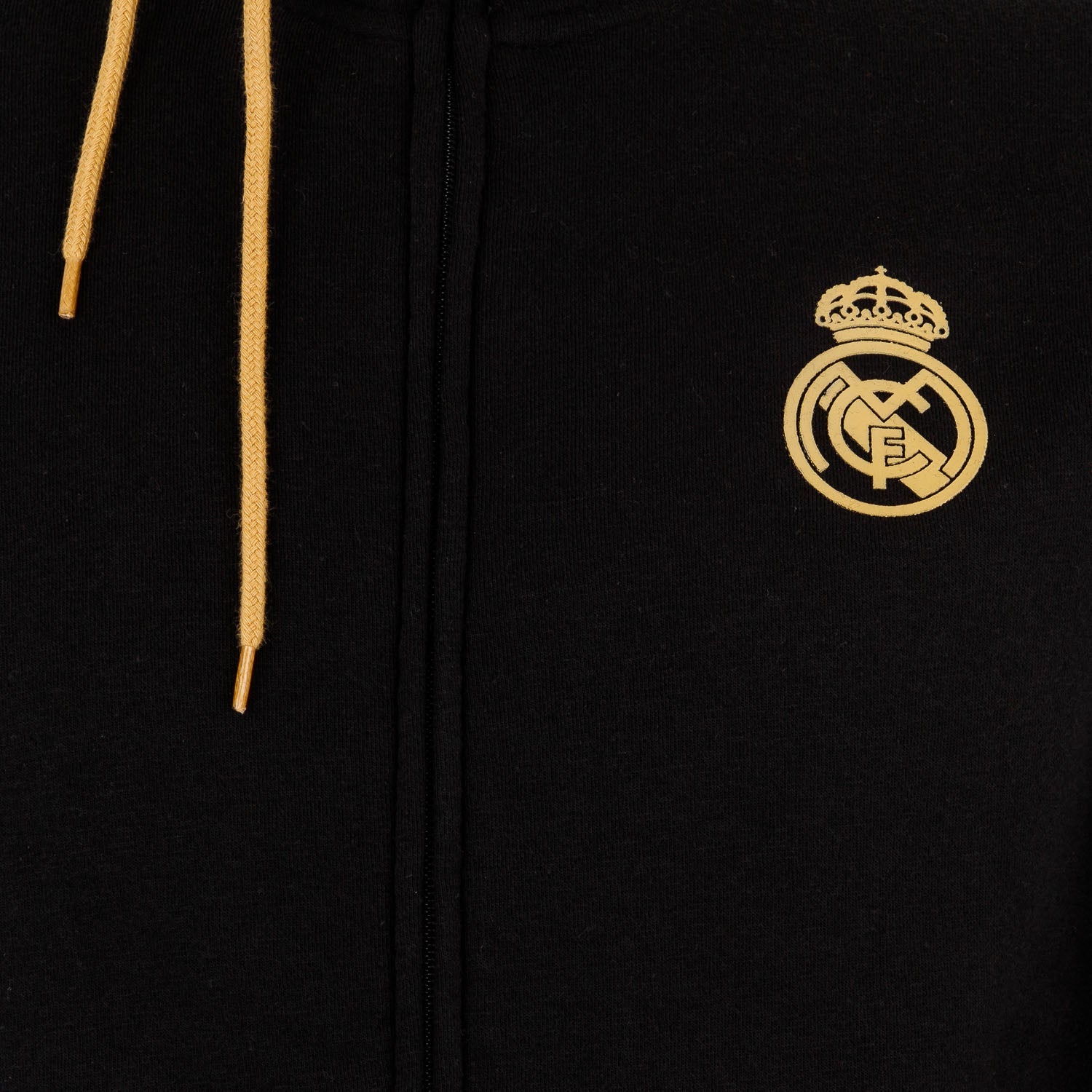 Sudadera Cremallera Chándal Hombre Negra/Dorada