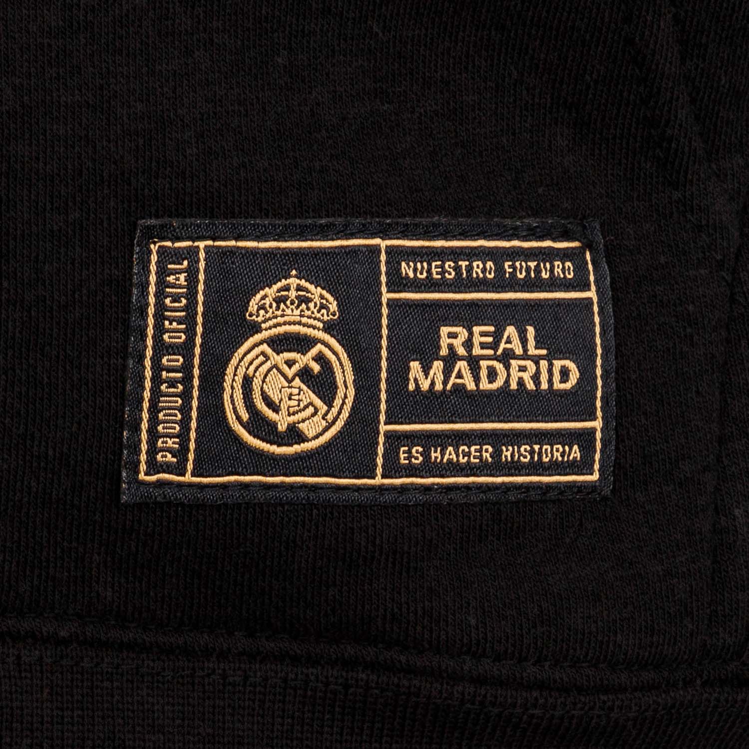 Sudadera Cremallera Chándal Hombre Negra/Dorada