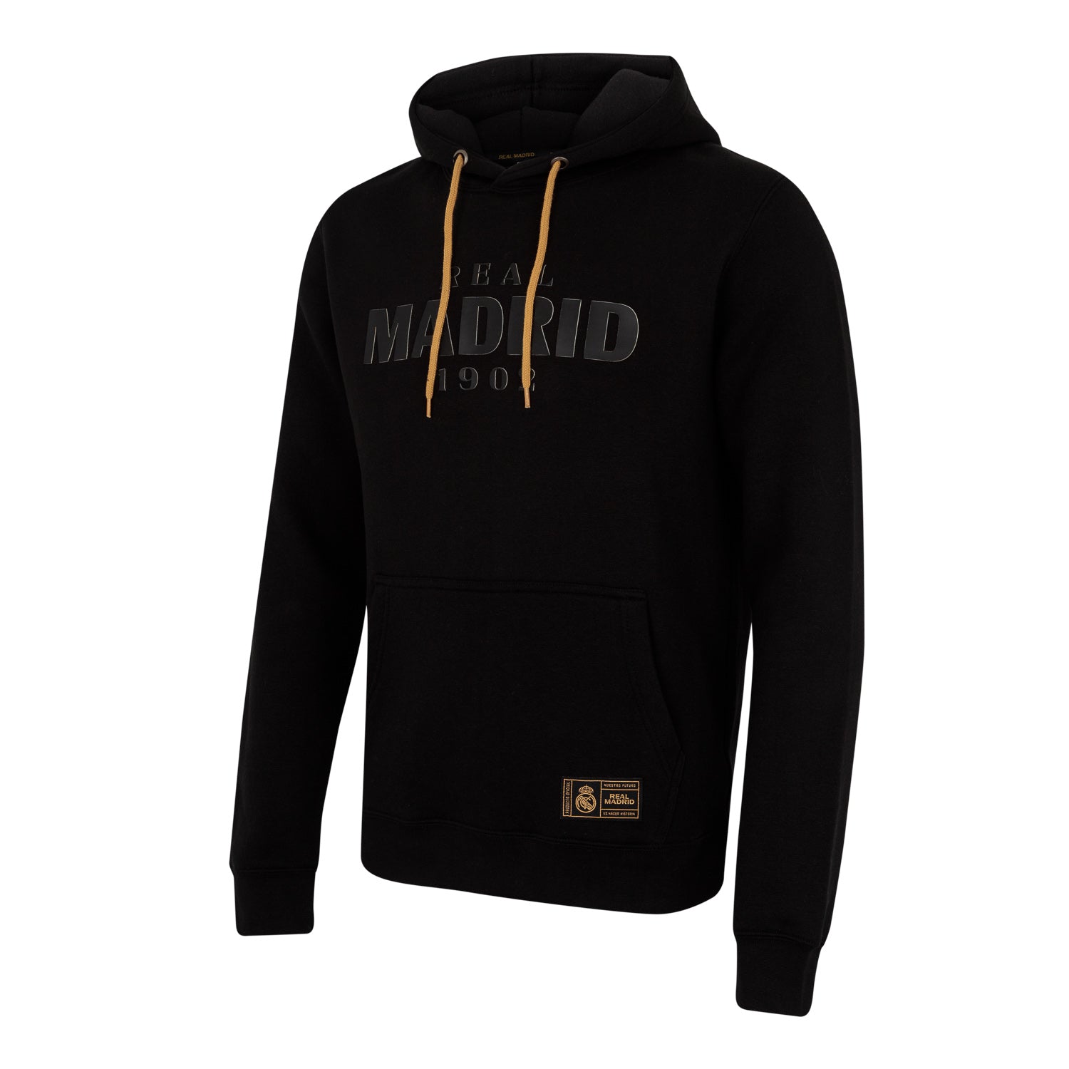 Sudadera Capucha Hombre Negra/Dorada