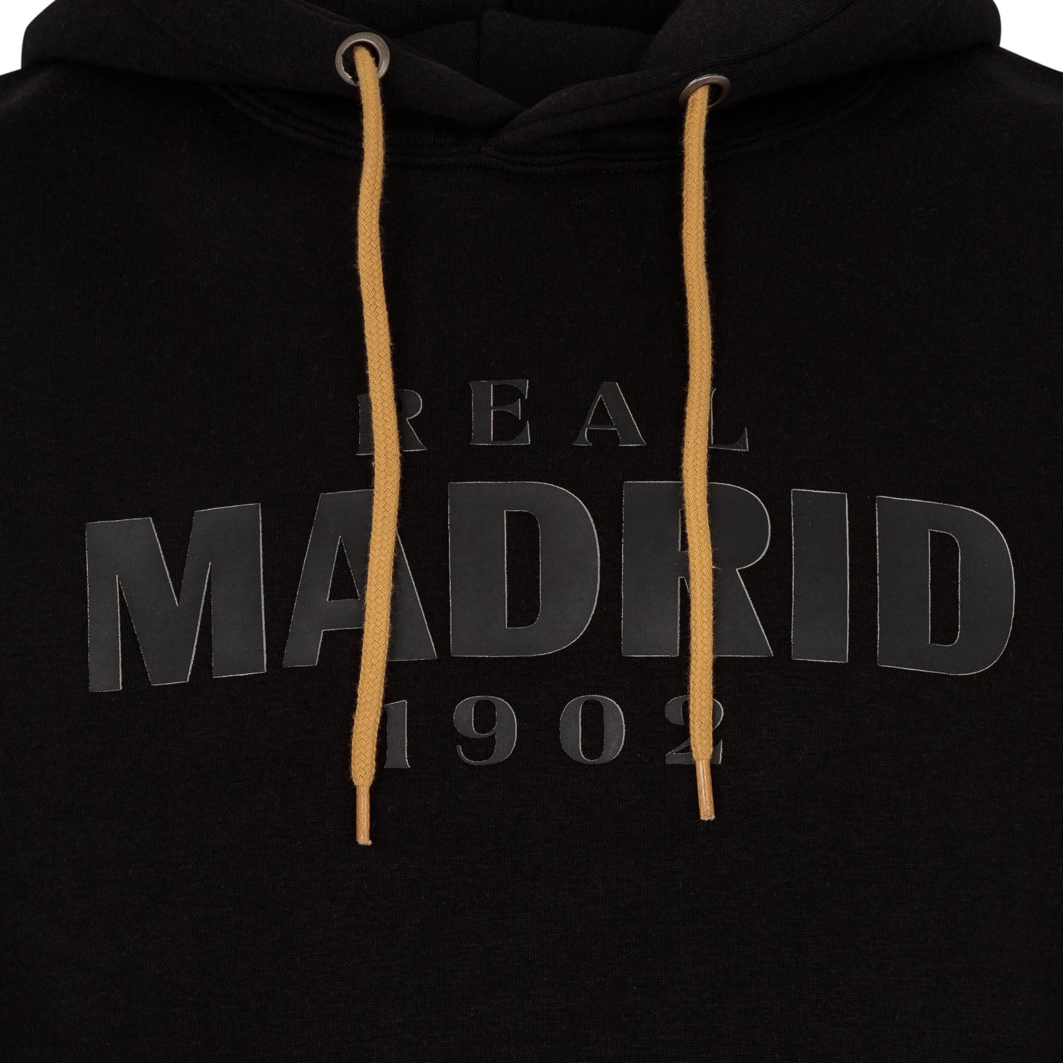 Sudadera Capucha Hombre Negra/Dorada