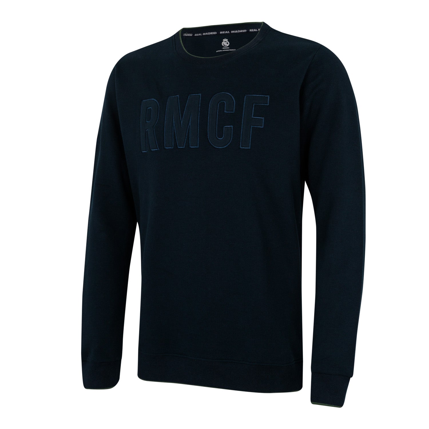 Sudadera Tonal Hombre Azul Marino Real Madrid