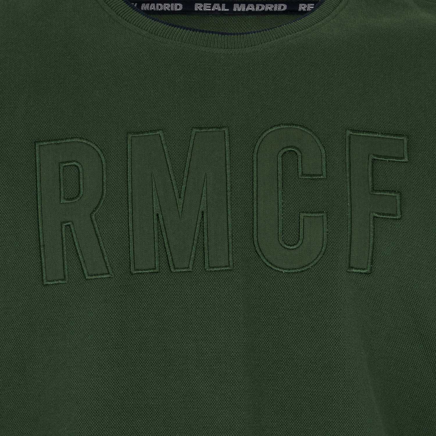 Sudadera Tonal Hombre Verde Real Madrid