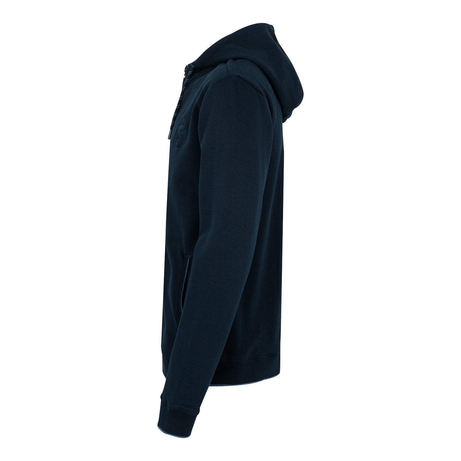 Sudadera Cremallera Tonal Hombre Azul Marino Real Madrid