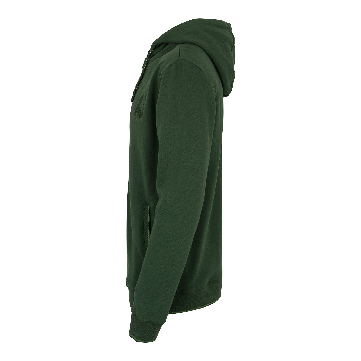 Sudadera Cremallera Tonal Hombre Verde Real Madrid
