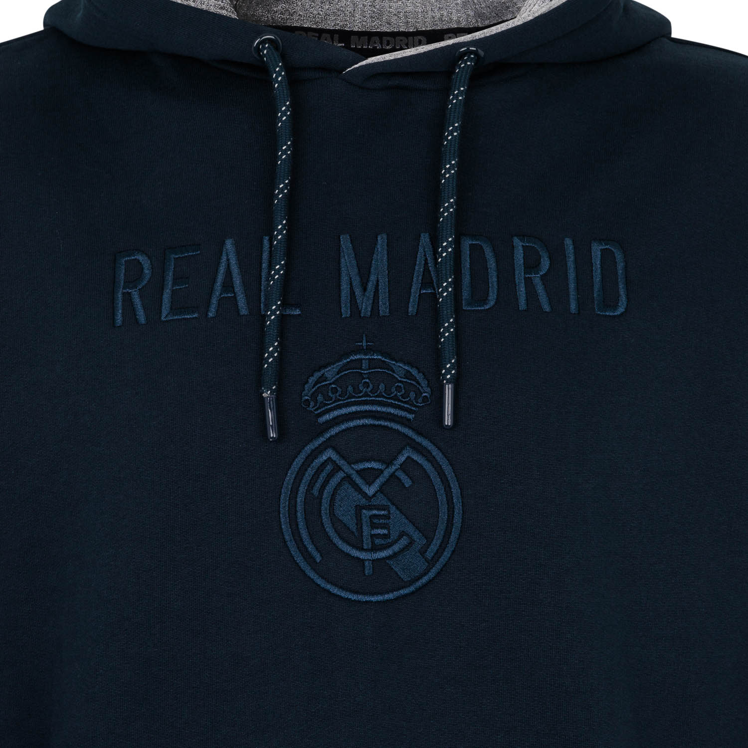 Sudadera Capucha Tonal Hombre Azul Marino Real Madrid