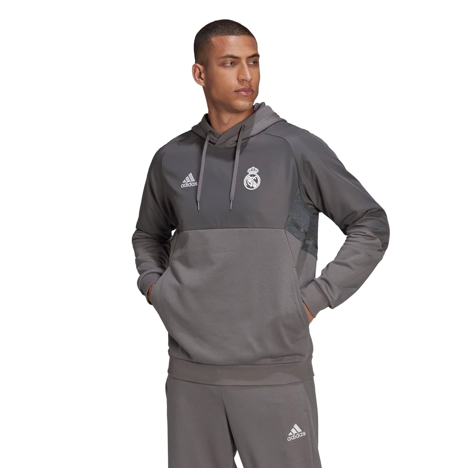 Sudadera Capucha Hombre Entrenamiento TTW Gris adidas