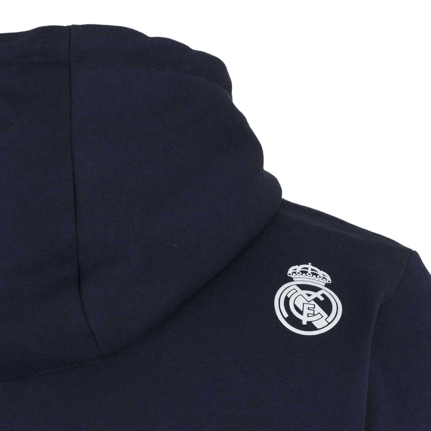 Sudadera Capucha Hombre Texto Azul Marino/Blanco