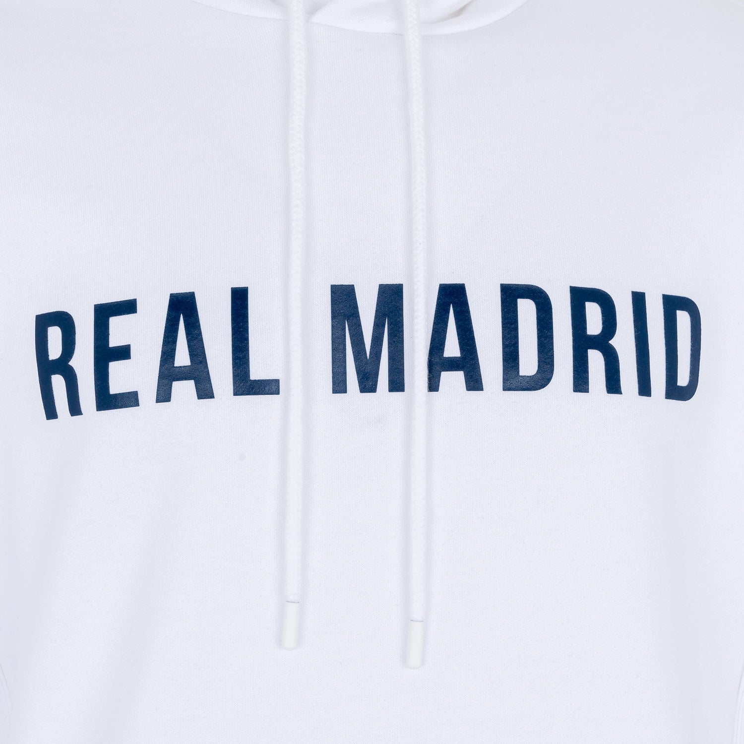 Sudadera Capucha Hombre Texto Blanco/Azul Marino