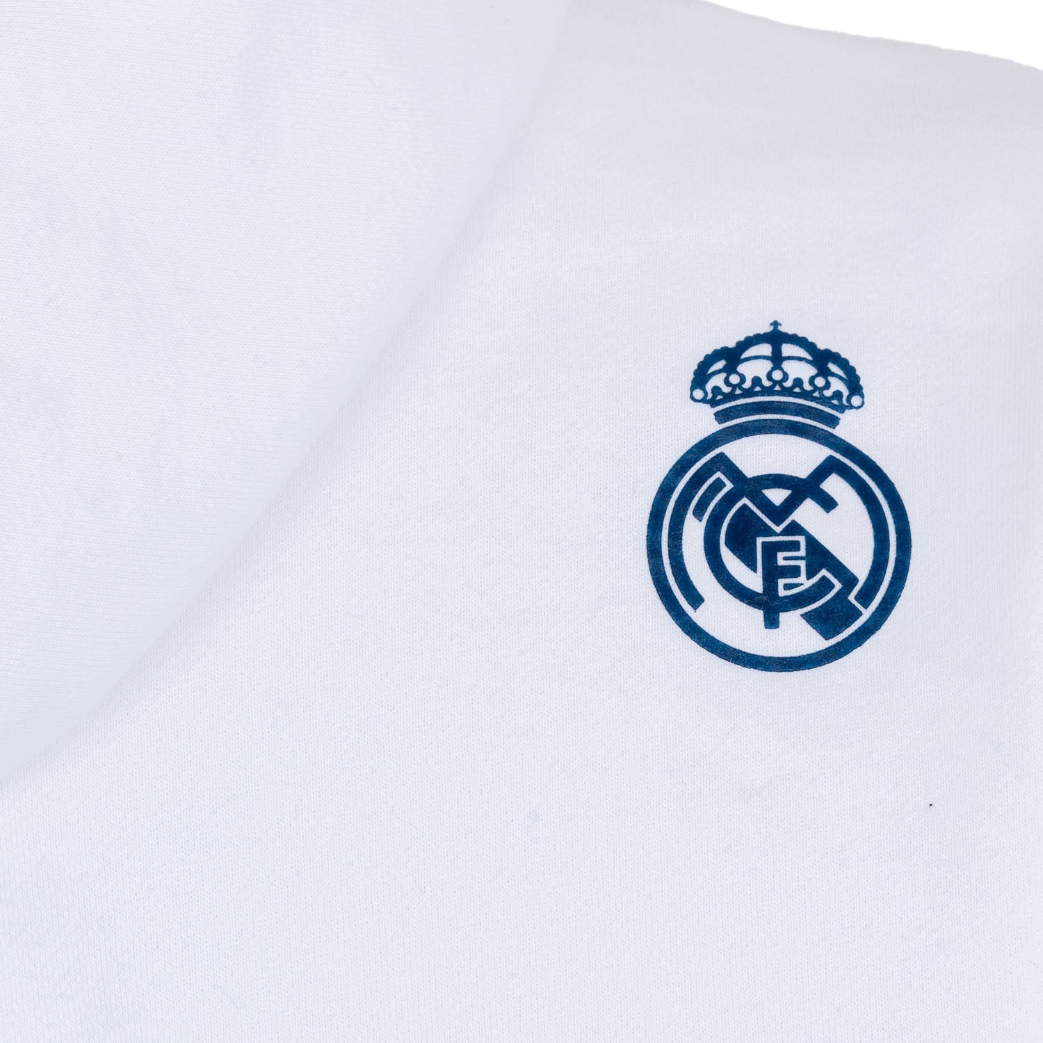Sudadera Capucha Hombre Texto Blanco/Azul Marino