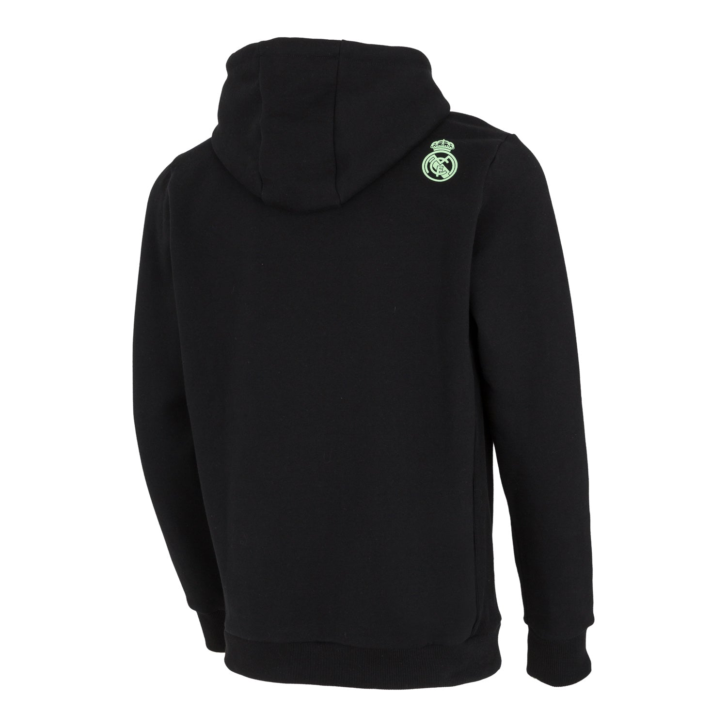Sudadera Capucha Hombre Texto Negro/Lima