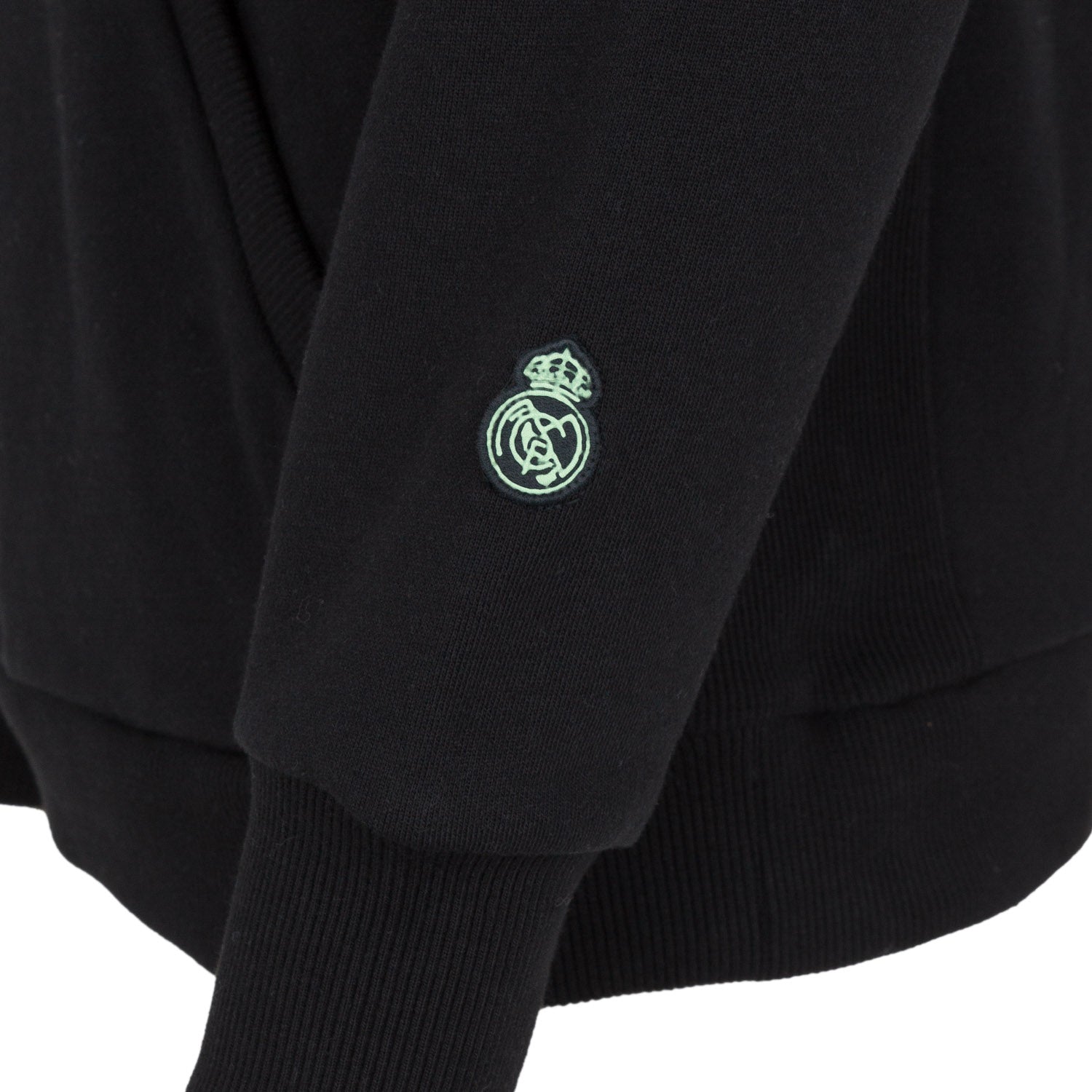 Sudadera Capucha Hombre Texto Negro/Lima