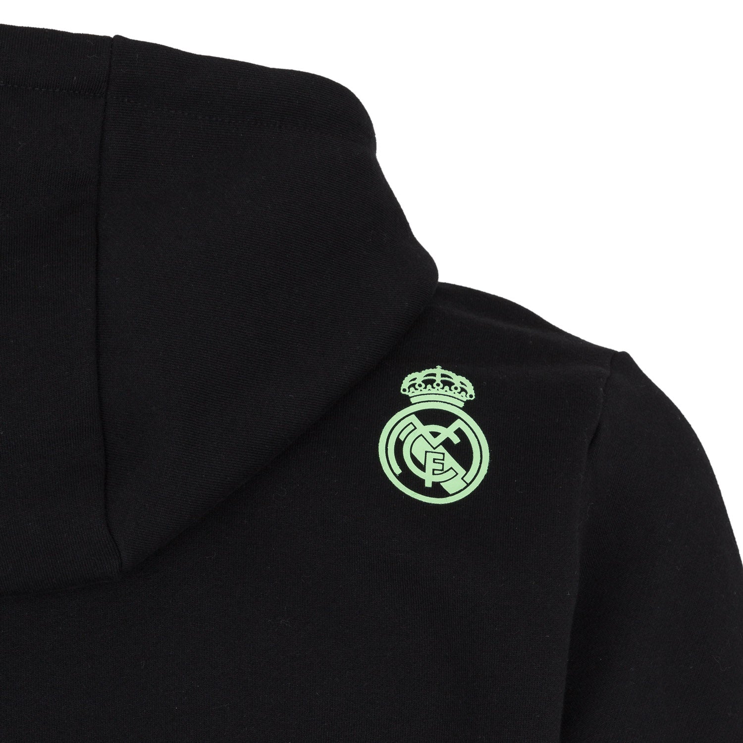 Sudadera Capucha Hombre Texto Negro/Lima