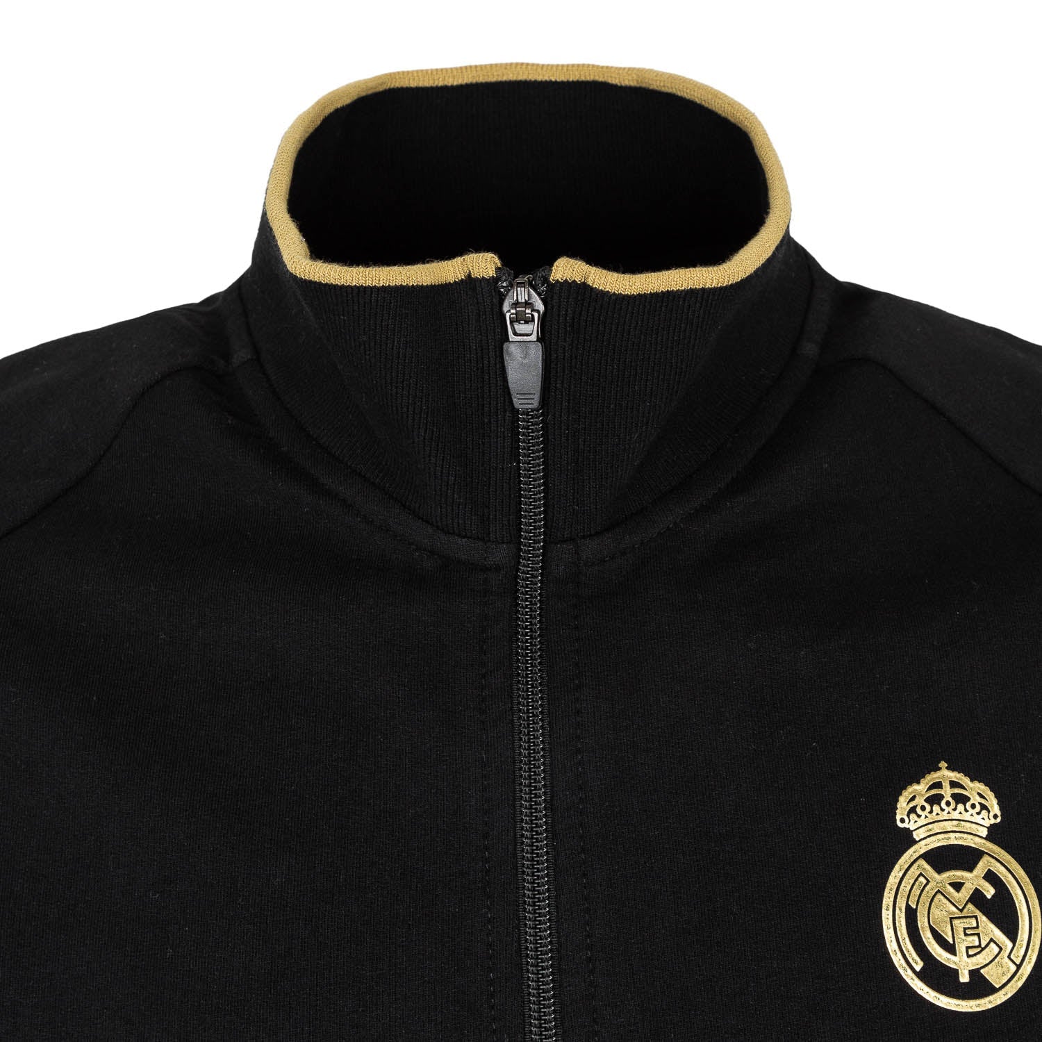 Sudadera Cremallera Hombre Black & Gold