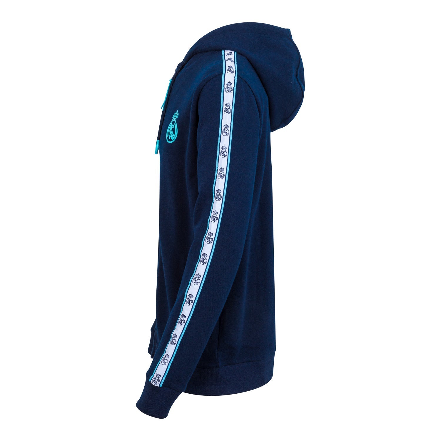 Sudadera Madrid Sky Hombre Cremallera Cinta Manga