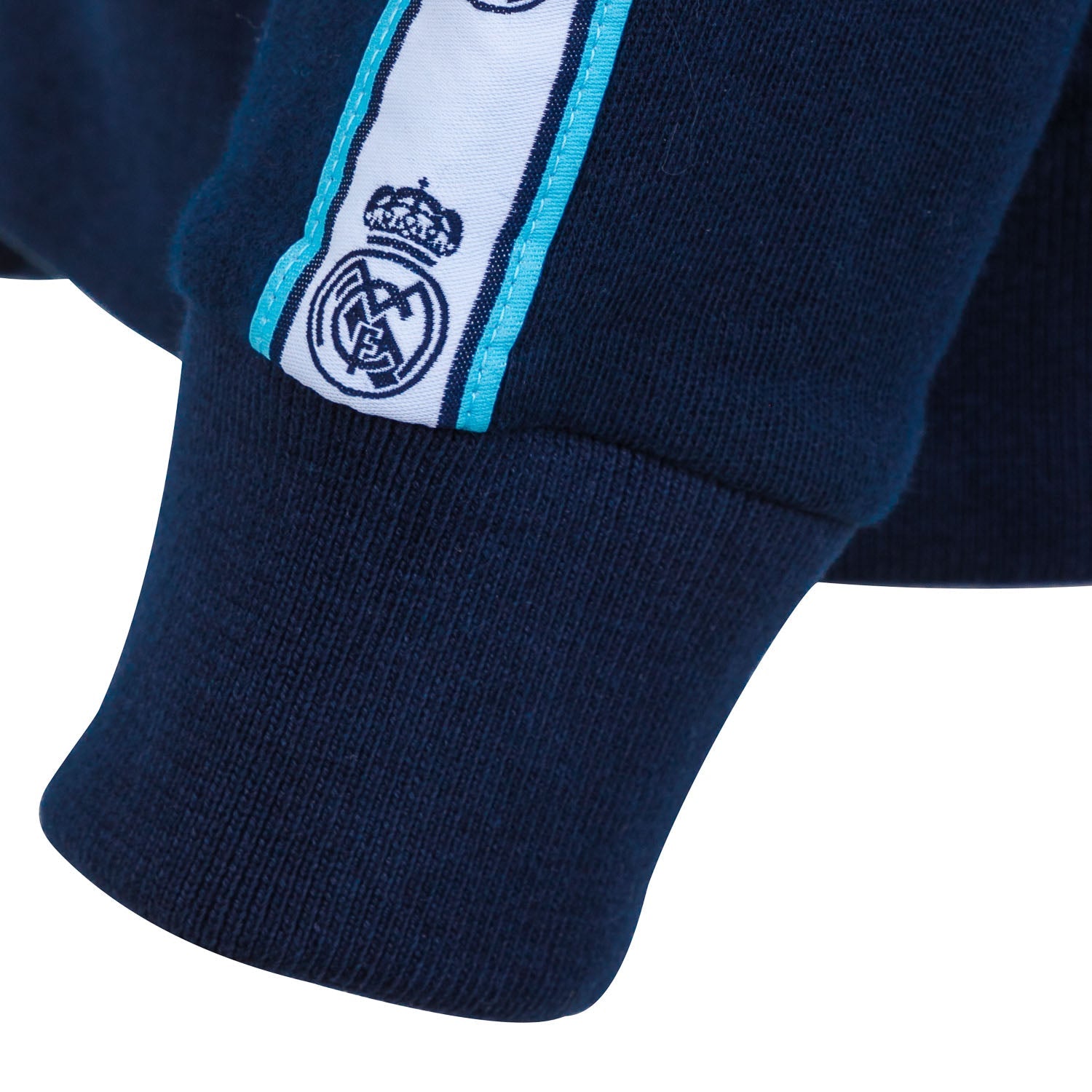 Sudadera Madrid Sky Hombre Cremallera Cinta Manga