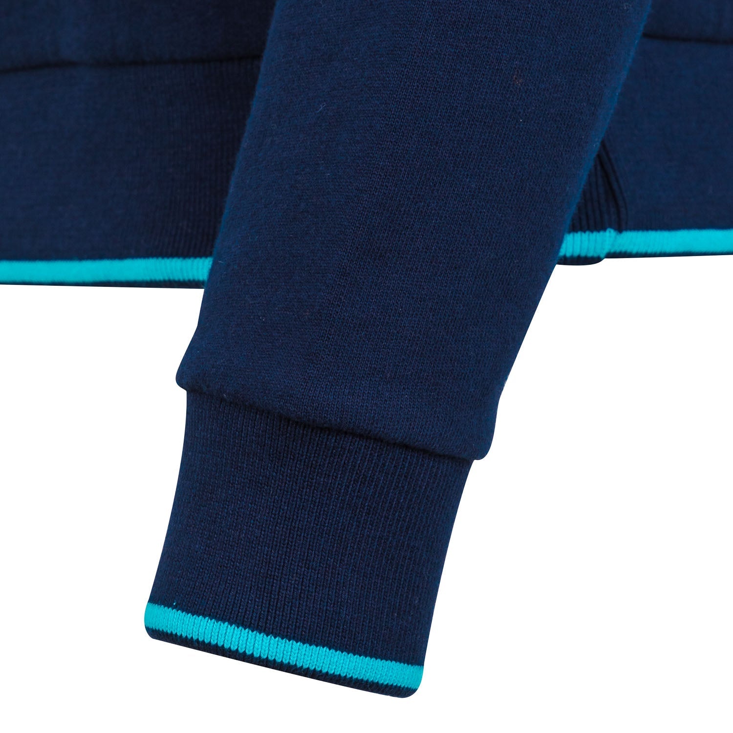 Sudadera Madrid Sky Hombre Cremallera Parcial Azul