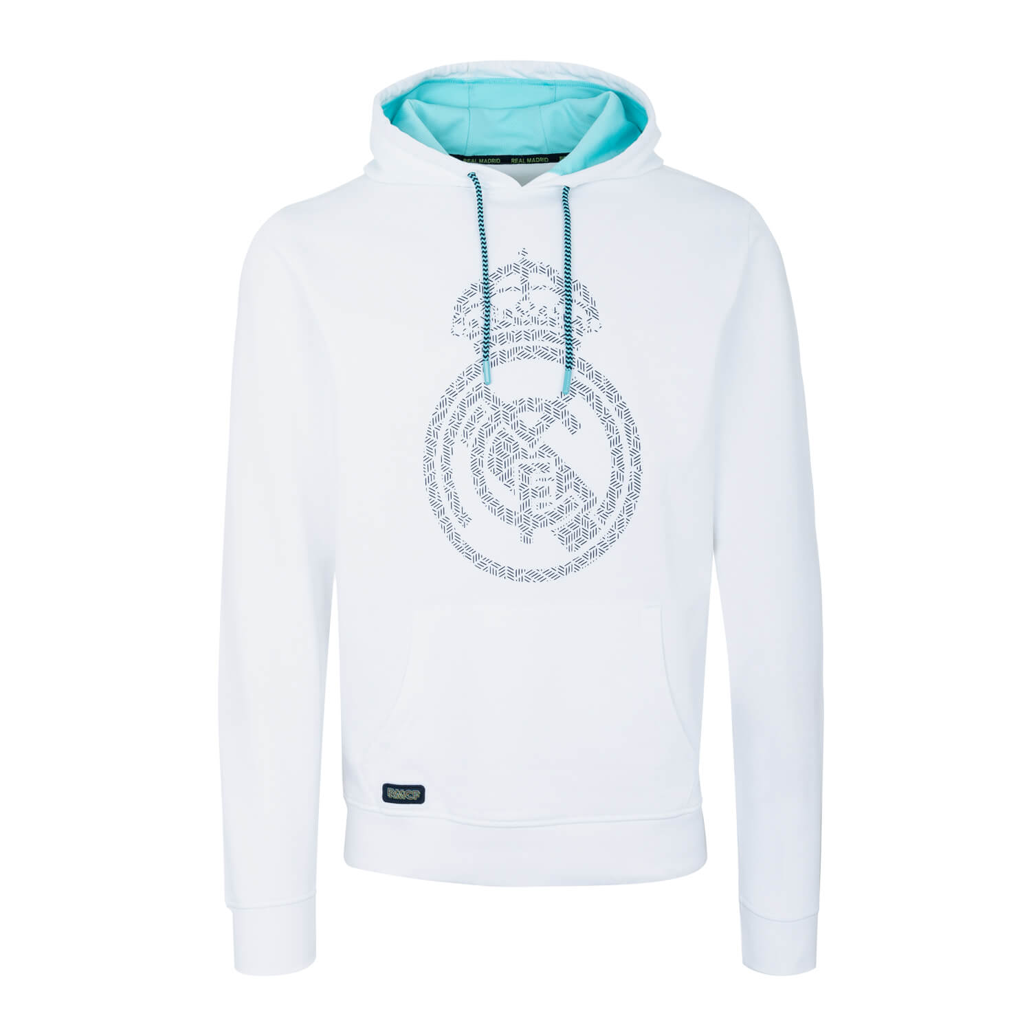 Bernabéu Neon Lights Sudadera Capucha Estampado Escudo Blanco