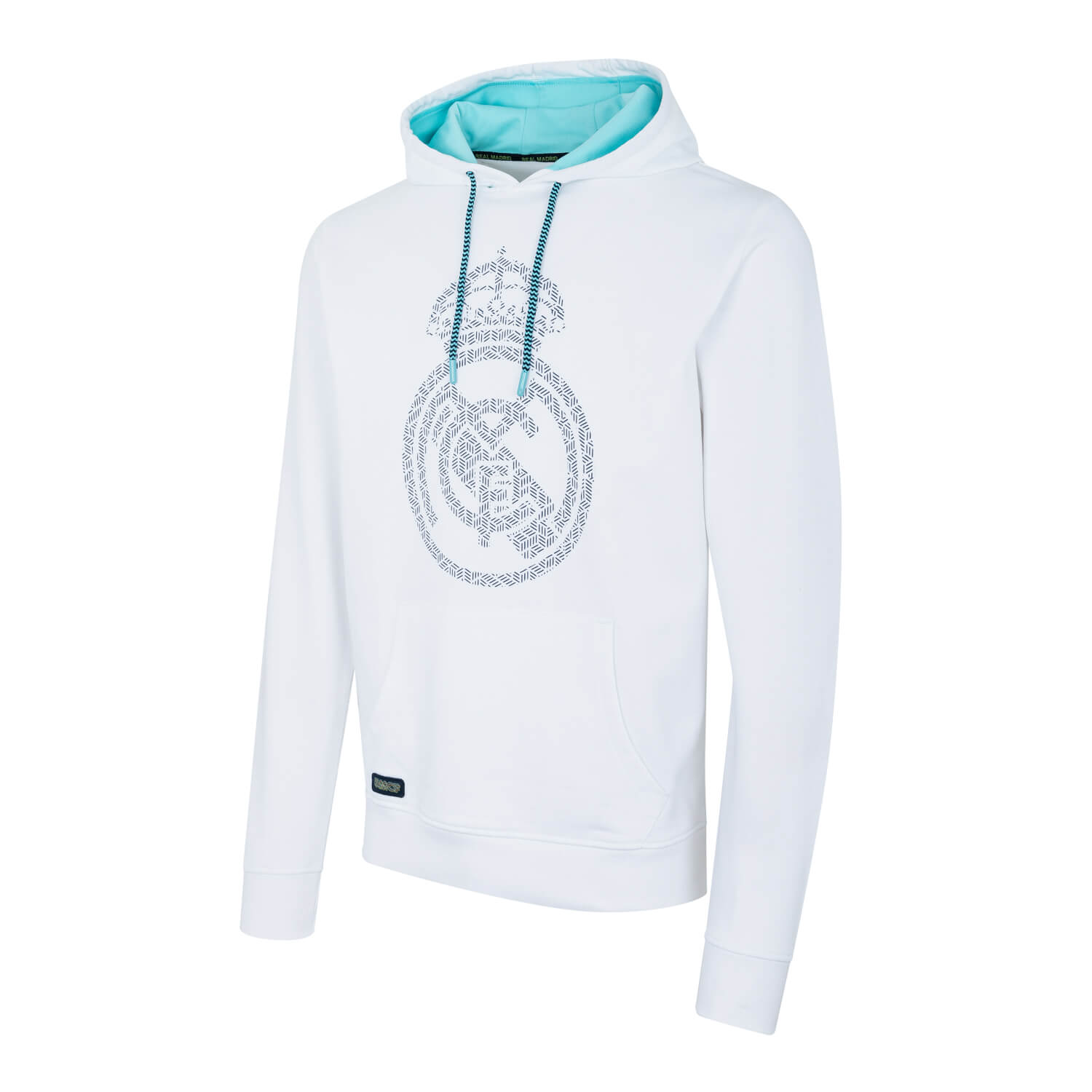 Bernabéu Neon Lights Sudadera Capucha Estampado Escudo Blanco