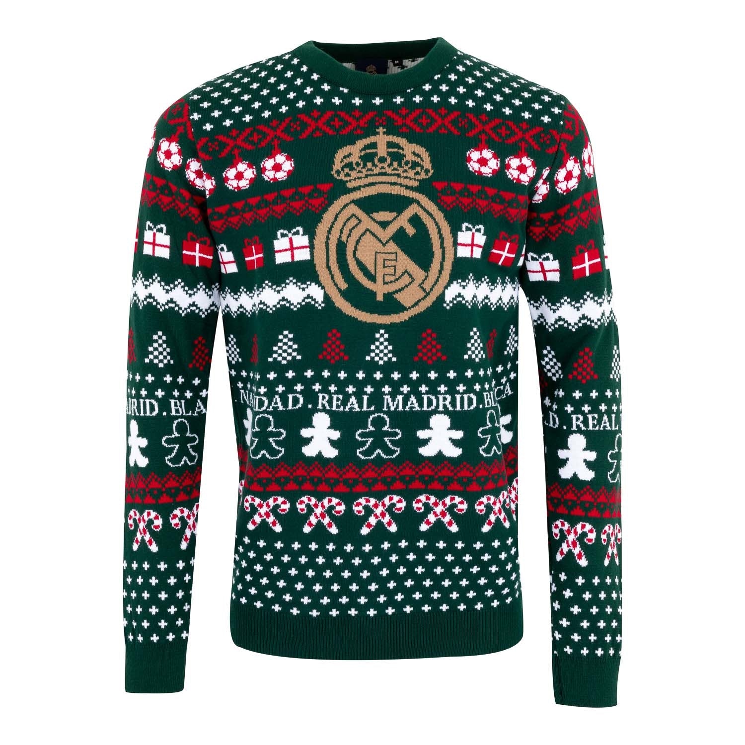 Jersey Navideño Escudo Verde/Multicolor