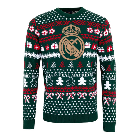 Jersey Navideño Escudo Verde/Multicolor