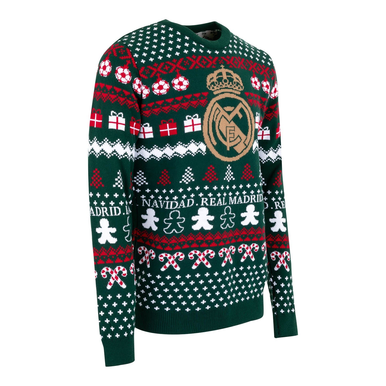 Jersey Navideño Escudo Verde/Multicolor