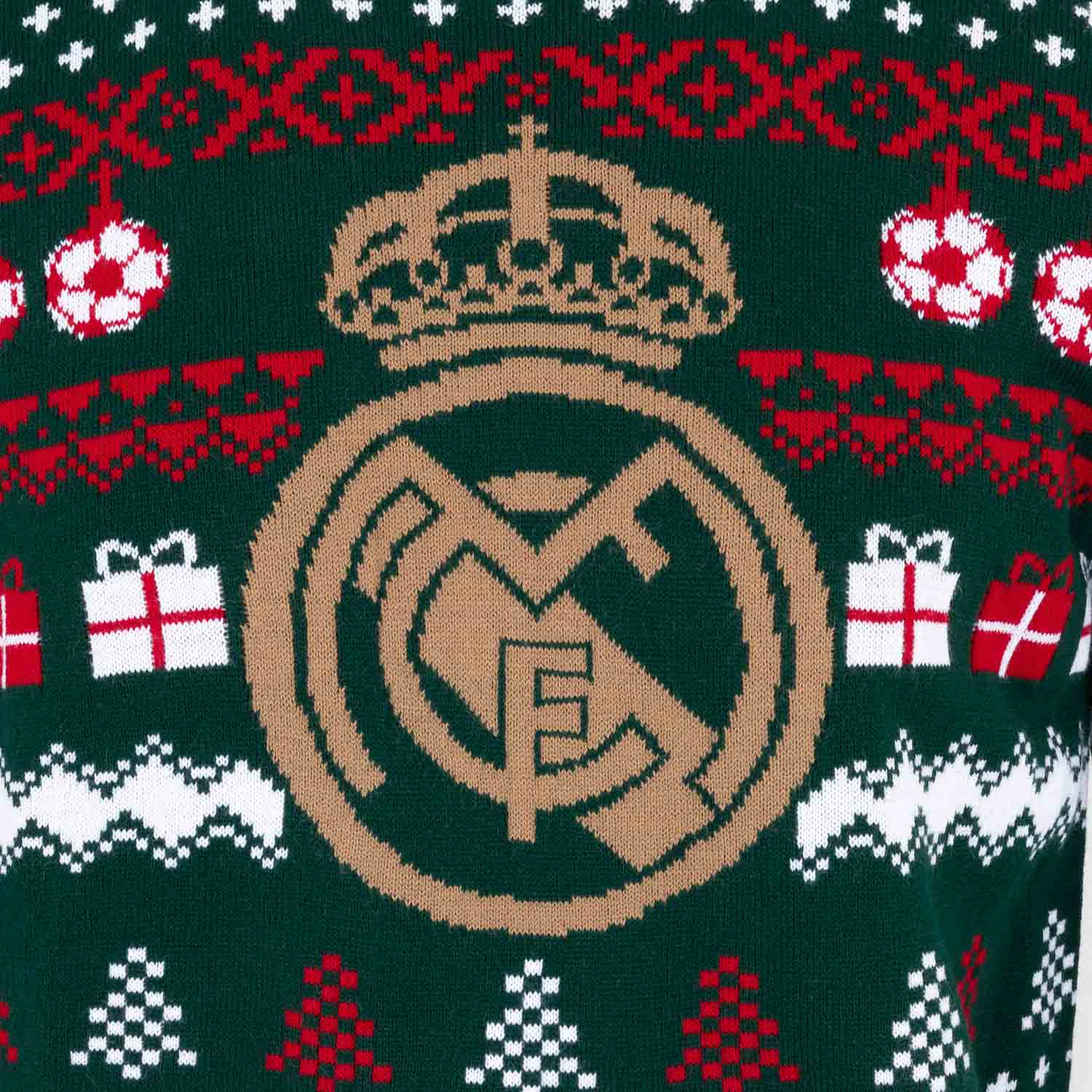 Jersey Navideño Escudo Verde/Multicolor