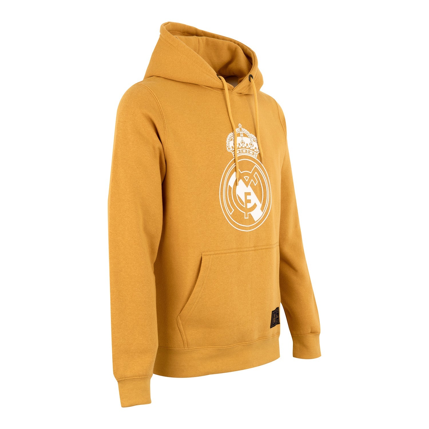 Sudadera Capucha Hombre Escudo Mostaza