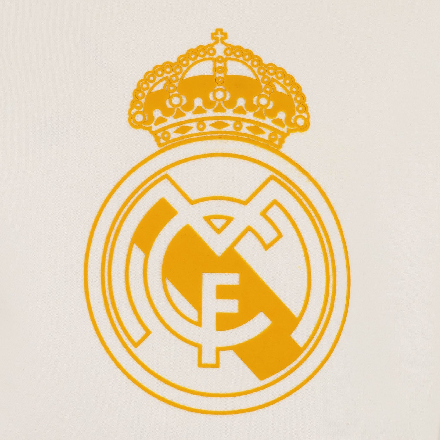 Sudadera Capucha Hombre Escudo Blanco Roto