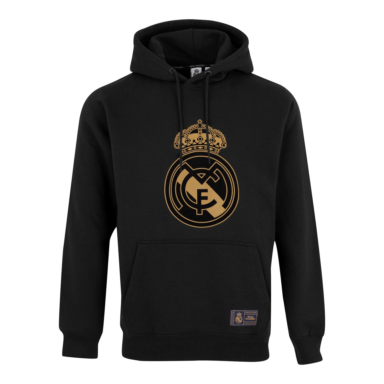 Sudadera Capucha Hombre Escudo Negra