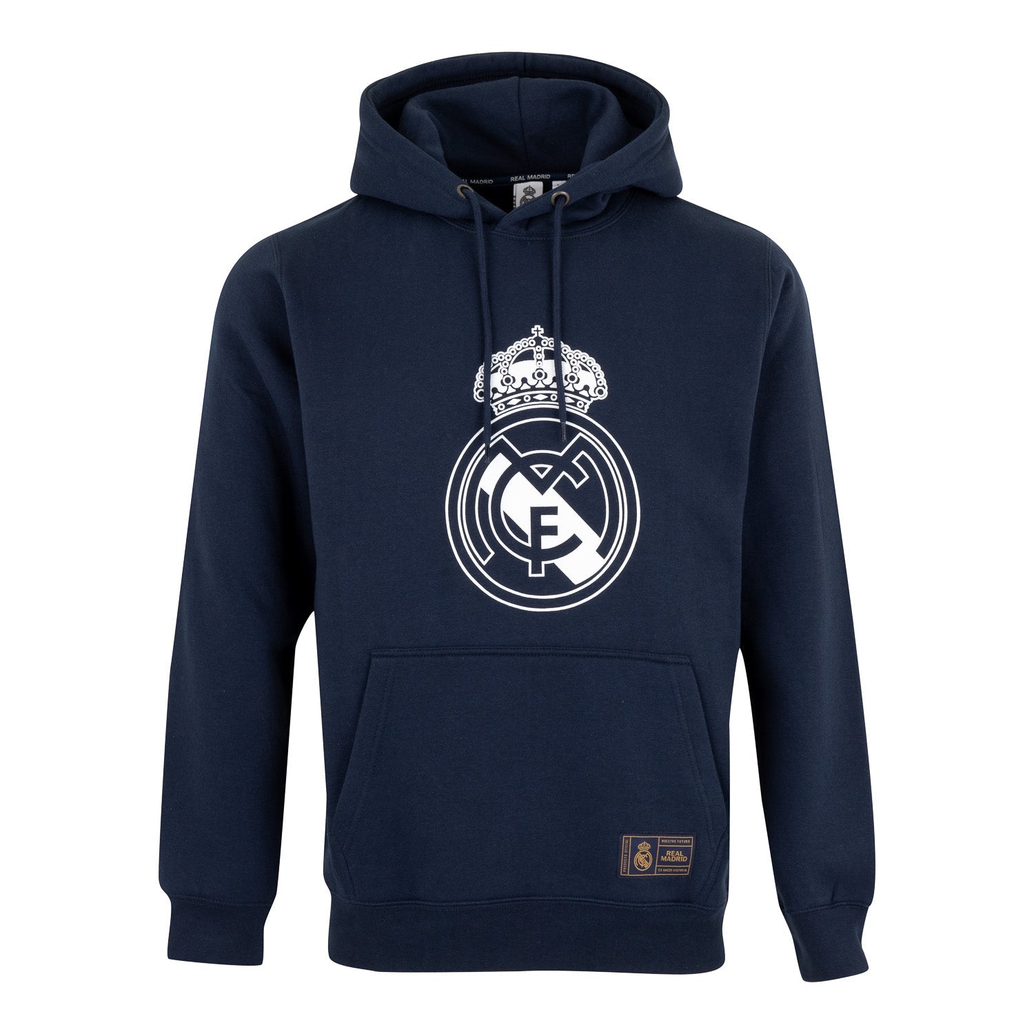 Sudadera Capucha Hombre Escudo Azul Marino